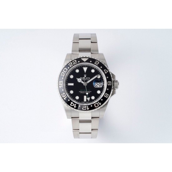 ROLEX 劳力士 GMT格林尼治型 尺寸40mm！精钢表壳表链，蓝宝石镜面，超级夜光，双向陶瓷旋转表圈，原装折叠扣！