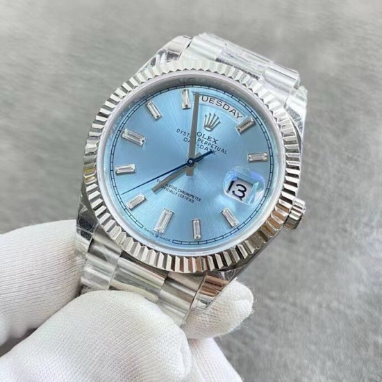 ROLEX 劳力士 冰蓝 星期日历～