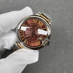 Cartier 卡地亚 蓝气球系列 以风格细腻，格调优雅著称，精钢表壳的色泽度使得腕表如气球般轻盈，罗马数字时标在表盘上显得复古深邃，蓝宝石玻璃镜面  烧钢蓝指针！