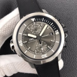 V6f又一神作！IWC 海时洋计 “鲨鱼”特别版内外旋转表圈，44MM表壳，岩灰表色盘，超级双夜色光指针，橡胶按钮，快拆式胶橡表带，细节逐一完美复制！