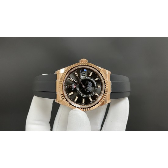 今日推荐劳力士 天行者 玫瑰金黑面 42mm 9002机 顶级品质 出货实拍✈️