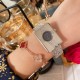 卡【CARTIER】新款腕表，精钢壳套⚡️表面精细抛光，宛如镜面，侧面拉丝细腻，经典罗马镶钻刻度[太阳]天然贝壳做字面，搭载进口石英机芯，耐刮蓝宝石玻璃，最新最压花表带尺寸：33*26mm