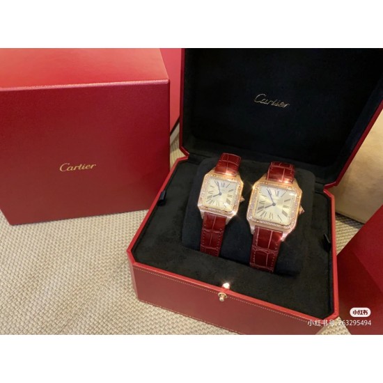 F1厂新品 卡地亚全新山度士杜蒙夏日里的一抹红。