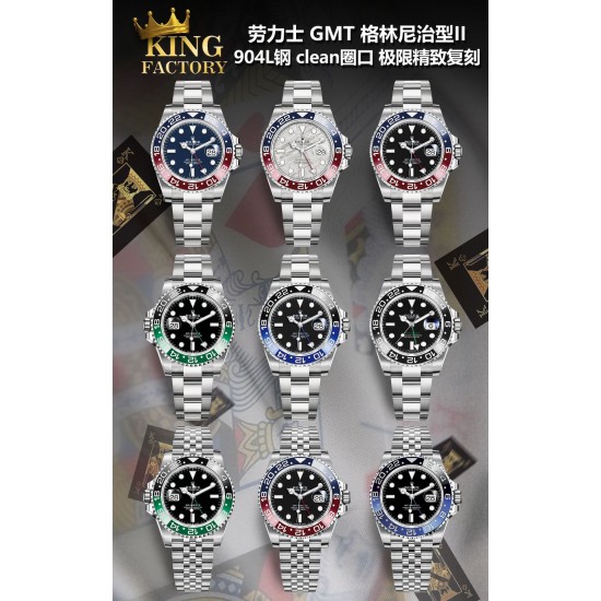 King Rolex GMT 超级复刻火爆来袭了!超精选定制的最佳一体成型圈口,是目前市场上最好的CLEAN陶瓷圈!真正1比1精工制作的904L表壳和AR钢带,完美的展现原装正品细节上的各种精髓!采用高质量精准上海3186一体机芯! 买劳力士 格林尼治 最好的复刻 认准KING! King Rolex GMT 超级复刻火爆来袭了!超精选定制的最佳一体成型圈口,是目前市场上最好的CLEAN陶瓷圈!真正1比1精工制作的904L表壳和AR钢带,完美的展现原装正品细节上的各种精髓!采用高质量精准上海3186一体机芯! 买劳力士 格林尼治 最好的复刻 认准KING!