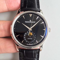 ZF【厚积“薄”发 年度大作】ZF新品，积家月相大师系列，表壳直径39mmX9.9mm与原装同步。六点钟的子盘拥有阳历阴历（月相）双期显示，月相一月转一圈，功能和正品一致。【技术突破】采用9015改积家自产Cal.925/1机芯，功能百分百同步原装自产机芯。走时稳定，素质坚挺。【细节突破】从侧面观察腕表盘面发现有微微的弧度，ZF为了达到这一效果，耗时费力多次调整模具，确保神韵和感觉能与原装相媲美。ZF积家月相大师，满足您对月相的一切美好情怀。