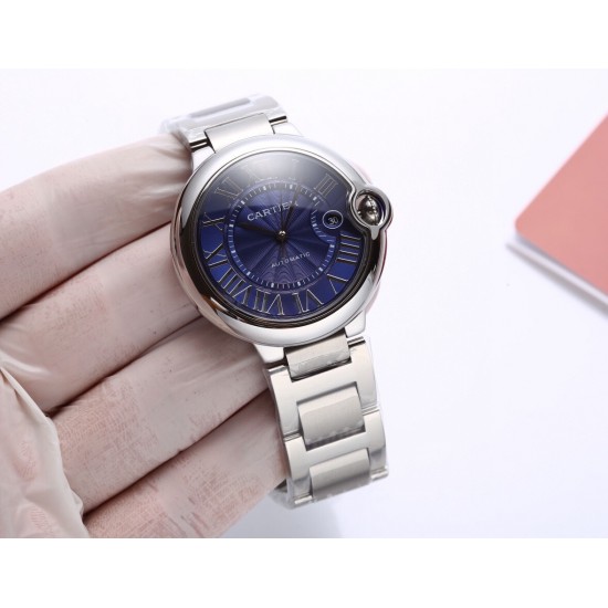Cartier 卡地亚 蓝气球 机械42mm !以风格细腻,格调优雅著称,精钢表壳的色泽度使得腕表如气球般轻盈,罗马数字时标在表盘上显得复古深邃,蓝宝石玻璃镜面! Cartier 卡地亚 蓝气球 机械42mm !以风格细腻,格调优雅著称,精钢表壳的色泽度使得腕表如气球般轻盈,罗马数字时标在表盘上显得复古深邃,蓝宝石玻璃镜面!