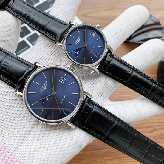 实物拍摄浪琴—LONGINES 最新情侣机械对表 原装进口日本西铁城8217全自动进口机械(请认准机芯图)精准走时 316L精钢表壳 蓝宝石镜面 传统三针设计 9字位真月相显示 有进口小牛皮和316精钢(两种表带可选) 尺寸:男40mm 女款33mm 厚12mm 实物拍摄浪琴—LONGINES 最新情侣机械对表 原装进口日本西铁城8217全自动进口机械(请认准机芯图)精准走时 316L精钢表壳 蓝宝石镜面 传统三针设计 9字位真月相显示 有进口小牛皮和316精钢(两种表带可选) 尺寸:男40mm 女款33mm 厚12mm