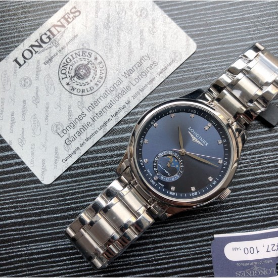 浪琴官网新品v2版本浪琴 LONGINES L33 名匠系列月相 市场上唯一一家官方1:1复刻版本，不惜成本[强]升级瑞机壳套字面，原装月相，区别市场普通版本 配置全自动机械机芯，316L精钢，蓝宝石镜面，尺寸39.5mm专柜同步，SJ出品让表又再次刷新高性价比的购表体验 三杰精致推荐男士机械腕表 SJ为你精心打造超真实实物图拍摄