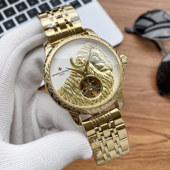 实物拍摄江诗丹顿-Vacheron Constanti阁楼工匠独一无二版 森林狮子王—生猛袭来 !再创火爆奇迹!全新陀飞轮运转一目了然 机械夹板机芯 实为天赋之作!【机芯】全自动机械机芯【表带】进口小牛皮带/316精钢钢带【表扣】原装自动按扣 【镜面】高硬度矿物质水晶玻璃 【直径】直径:44mm15mm 实物拍摄江诗丹顿-Vacheron Constanti阁楼工匠独一无二版 森林狮子王—生猛袭来 !再创火爆奇迹!全新陀飞轮运转一目了然 机械夹板机芯 实为天赋之作!【机芯】全自动机械机芯【表带】进口小牛皮带/316精钢钢带【表扣】原装自动按扣 【镜面】高硬度矿物质水晶玻璃 【直径】直径:44mm15mm