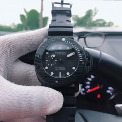 品牌：沛纳海--PANERAI  系列 ：潜行系列 PAM00979类型：男士顶级腕表  采用碳纤维字面 机芯：全自动机械机芯 表壳：316L精钢表壳 镜面：矿物强化玻璃 皮带：进口真牛皮表带 三杰卓越非凡 尽显男士魅力尺寸：直径44mm 厚度16mm。SJ为你精心打造超真实实物图拍摄 让你超真实实物图体验