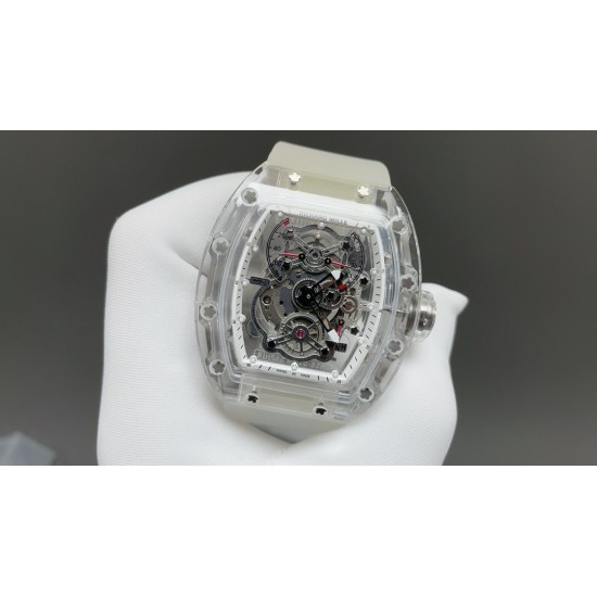 RM理查德米勒~   ［Richard Mille ］  水晶壳 机械机芯