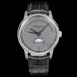 全新升级版Vacheron constantin 经典之美品鉴江诗丹顿传承逆跳日历款腕表 型号4010U/000R-B329。盘面设计独树一帜，功能简单实用。采用自制Cal.2460 R31L/1机芯 直径42.5毫米 。搭配意大利牛皮原装表扣，佩戴更舒适，简敛精致不失优雅，经典传承 永不过时