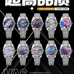 VAS厂爆改ROLEX 劳力士41mm日志系列 突破极限！整表的精彩细节如下:1.搪瓷绘画字面，指针夜光采用瑞士夜光，跟原版一样，夜光明亮。          2.全表釆用904L精钢材质！表壳与表带1比1复制，细节完美还原正品！表带和壳套无缝连接！表扣logo！特别优秀！配带感舒适！3.机芯采用瑞士ETA2836机芯走时精准，动能强悍！日历印刷字体精良！只有少量到货！先抢先得！VAS出品，必出精品