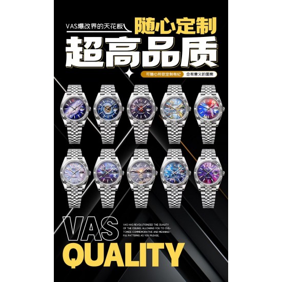 VAS厂爆改ROLEX 劳力士41mm日志系列 突破极限!整表的精彩细节如下:1.搪瓷绘画字面,指针夜光采用瑞士夜光,跟原版一样,夜光明亮。 2.全表釆用904L精钢材质!表壳与表带1比1复制,细节完美还原正品!表带和壳套无缝连接!表扣logo!特别优秀!配带感舒适!3.机芯采用瑞士ETA2836机芯走时精准,动能强悍!日历印刷字体精良!只有少量到货!先抢先得!VAS出品,必出精品 VAS厂爆改ROLEX 劳力士41mm日志系列 突破极限!整表的精彩细节如下:1.搪瓷绘画字面,指针夜光采用瑞士夜光,跟原版一样,夜光明亮。 2.全表釆用904L精钢材质!表壳与表带1比1复制,细节完美还原正品!表带和壳套无缝连接!表扣logo!特别优秀!配带感舒适!3.机芯采用瑞士ETA2836机芯走时精准,动能强悍!日历印刷字体精良!只有少量到货!先抢先得!VAS出品,必出精品