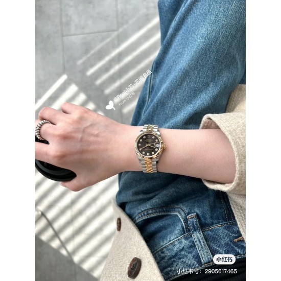 劳力士日志31mm“金灰”色！最靓的颜色搭配！上手效果！