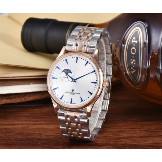最新款江诗丹顿(Vacheron Constantin)传承系列9位24时真日⭐️月星辰全面推出,成功商务人士必备,采用全自动进口机芯(零返修、零故障)顶级316精钢表壳,原装按扣 进口小牛皮,锅盖玻璃,做工一流,型男必备。送礼极佳,先下手为强! 最新款江诗丹顿(Vacheron Constantin)传承系列9位24时真日⭐️月星辰全面推出,成功商务人士必备,采用全自动进口机芯(零返修、零故障)顶级316精钢表壳,原装按扣 进口小牛皮,锅盖玻璃,做工一流,型男必备。送礼极佳,先下手为强!