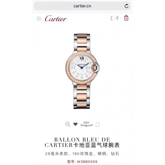 Cartier 卡地亚 蓝气球腕表,进口瑞士石英机芯,走时精准。316L精钢表壳镀香槟玫瑰金色。316L精钢表链,立体切割剑形蓝钢指针! Cartier 卡地亚 蓝气球腕表,进口瑞士石英机芯,走时精准。316L精钢表壳镀香槟玫瑰金色。316L精钢表链,立体切割剑形蓝钢指针!
