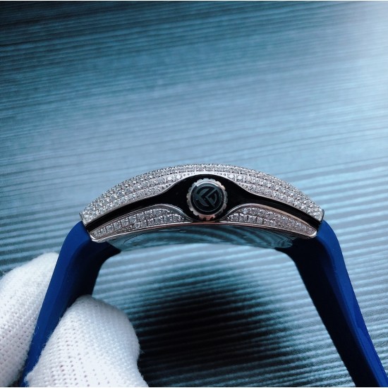 法兰克 穆勒 Franck Muller F12 运动时尚满钻高贵 尺寸54*42*15mm 全自动机械机芯 蓝光镀膜玻璃 牛皮表带底部橡胶 原装针扣 糅合运动设计风格 中间完美弧线夹层设计 尽显绅士品味 三杰推荐男士机械腕表 SJ为你精心制作超真实实物图拍摄 法兰克 穆勒 Franck Muller F12 运动时尚满钻高贵 尺寸54*42*15mm 全自动机械机芯 蓝光镀膜玻璃 牛皮表带底部橡胶 原装针扣 糅合运动设计风格 中间完美弧线夹层设计 尽显绅士品味 三杰推荐男士机械腕表 SJ为你精心制作超真实实物图拍摄