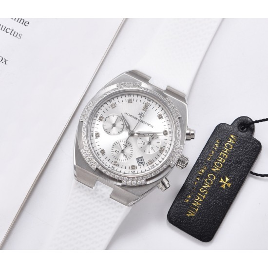 FK-VACHERON CONSTANTIN【江诗丹顿】纵横四海系列,六针多功能跑秒版火热上市,突破传统,时尚优雅的多彩表带,可满足佩戴者在不同场合的需求,多样化的色彩设计演绎大胆而时尚的风格,江诗丹顿在装置时始终将舒适性放在首位,确保腕表完美贴合手腕,纯钢表壳,进口石英机芯,蓝宝石水晶玻璃,舒适胶质表带,采用原装针式表扣佩戴方便!尺寸:36.5mm FK-VACHERON CONSTANTIN【江诗丹顿】纵横四海系列,六针多功能跑秒版火热上市,突破传统,时尚优雅的多彩表带,可满足佩戴者在不同场合的需求,多样化的色彩设计演绎大胆而时尚的风格,江诗丹顿在装置时始终将舒适性放在首位,确保腕表完美贴合手腕,纯钢表壳,进口石英机芯,蓝宝石水晶玻璃,舒适胶质表带,采用原装针式表扣佩戴方便!尺寸:36.5mm
