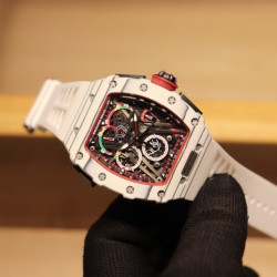 理查德米勒 Richard Mille⌚️碳纤维壳43*50毫米 一如既往防水胶带配原装折叠扣 极具个性与夸张的表壳表盘设计只为遇见个性独特的你 一如既往的酷 !