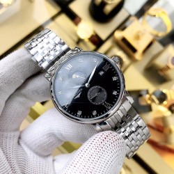 品牌：浪琴-LONGINES  表带：进口小牛皮/316精钢机芯：全自动机械机芯玻璃：高级强化镀膜镜面尺寸：直径40mm，厚度12mm