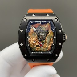 成龙大哥同款Jack Chen Richard Mille 理查德米勒  RM57-03飞龙 在天系列 全球限量8只 贵重来不是你的缺点！ 进口西铁城精准走时机芯，配搭高端橡树胶带、原装折叠扣！！！龙在中国“四大祥兽”，龙是中国等东亚区域古代神话传说中的神异动物，常用来象征祥瑞