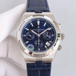 江诗丹顿 Overseas 纵横四海腕表 升级版V3耗时12个月打造出来的精品 精钢表壳，直径 41mm，蓝宝石水晶表镜表背，7750改5200自动上链机械，摆频28800次/小时，精钢表扣，最后一定要赞赏的是全新的「可更换表带系统」，新 Overseas 只需要拨动表带和表耳之间的一个小划杆就可以拆换表带！
