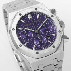 BF新品 AP/爱彼 皇家橡树系列26331OR计时码表，采用同正品一致（6字位小秒）7750计时机芯，316精钢表壳通过拉丝和部分抛光打磨处理之后，展现出精致而硬气的独特气质，粗犷大气的41mm表盘，劲道十足，超强夜光显示，可以在任何环境下读取时间