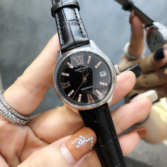 浪琴开创者系列-LONGINES 女士腕表316精钢(做工优质)进口小牛皮/316精钢(两种可选)高制定制全自动机械机芯(走时稳定) 高级强化镀膜镜面 直径35mm,厚度12mm女士腕表 浪琴开创者系列-LONGINES 女士腕表316精钢(做工优质)进口小牛皮/316精钢(两种可选)高制定制全自动机械机芯(走时稳定) 高级强化镀膜镜面 直径35mm,厚度12mm女士腕表