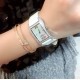 实拍 PATEK PHILIPPE百达翡丽系列 女士腕表(白金表壳搭配沙丁布带,表圈镶嵌天然锆石,蓝宝石玻璃,搭载瑞士石英机芯,尺寸30*34*7毫米) 实拍 PATEK PHILIPPE百达翡丽系列 女士腕表(白金表壳搭配沙丁布带,表圈镶嵌天然锆石,蓝宝石玻璃,搭载瑞士石英机芯,尺寸30*34*7毫米)