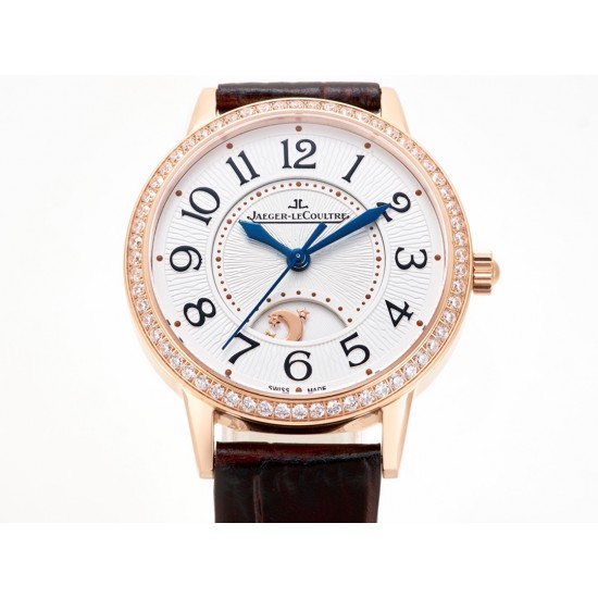 TW出品:积家约会系列自动机械图为女表 【尺寸】尺寸34mm 厚度10mm【机芯】搭载进口9015机改原装cal.898A自动上链机芯(不是加夹板)【表带】搭配进口意大利牛皮表带 【显示指针】顶级烧钢兰指针 具昼夜显示功能 TW出品:积家约会系列自动机械图为女表 【尺寸】尺寸34mm 厚度10mm【机芯】搭载进口9015机改原装cal.898A自动上链机芯(不是加夹板)【表带】搭配进口意大利牛皮表带 【显示指针】顶级烧钢兰指针 具昼夜显示功能