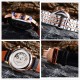 实物拍摄品牌：浪琴-LONGINES 百分百防水类型：[酷]男士腕表表壳：316精钢（做工优质）表带：进口小牛带/316精钢（两种可选）机芯：高级定制全自动机械机芯（走时稳定）玻璃：高级强化镀膜镜面尺寸：直径43mm，厚度13mm