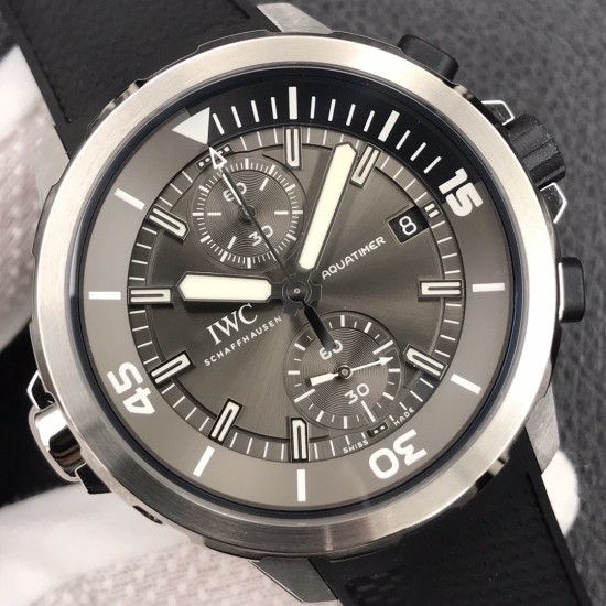 V6f又一神作!IWC 海时洋计 “鲨鱼”特别版内外旋转表圈,44MM表壳,岩灰表色盘,超级双夜色光指针,橡胶按钮,快拆式胶橡表带,细节逐一完美复制! V6f又一神作!IWC 海时洋计 “鲨鱼”特别版内外旋转表圈,44MM表壳,岩灰表色盘,超级双夜色光指针,橡胶按钮,快拆式胶橡表带,细节逐一完美复制!