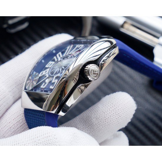 K厂出品:法兰克穆勒V45 SC DT系列54*42mm 全自动日本机械机芯 蓝光镀膜玻璃 超强夜光,日历窗放大镜,意大利牛皮表带底部橡胶,可搭配美洲鳄鱼皮纹,316精钢敖表壳,折叠原装扣 糅合商务设计风格 中间完美弧线夹层设计!!! K厂出品:法兰克穆勒V45 SC DT系列54*42mm 全自动日本机械机芯 蓝光镀膜玻璃 超强夜光,日历窗放大镜,意大利牛皮表带底部橡胶,可搭配美洲鳄鱼皮纹,316精钢敖表壳,折叠原装扣 糅合商务设计风格 中间完美弧线夹层设计!!!