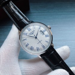 2019年度最新款 浪琴Longines  S8 全面出货！成功商务人士必备 锅盖型复古玻璃  压弯字面 百分之百超强防水  [咖啡][咖啡]品牌：浪琴 Longines 类型：[酷]男士腕表表壳：316精钢（做工优质）表带：进口小牛皮/简约针扣机芯：进口8215全自动机械机芯（走时稳定）玻璃：高级强化镀膜镜面尺寸：直径41mm，厚度12mm 三杰精致推荐男士机械腕表 SJ为你精心挑选超真实实物图拍摄