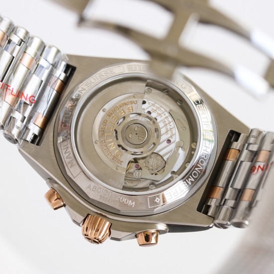 【硬核钢王】GF新品百年灵Chronomat,备受关注的蝴蝶扣辊珠精钢表链因其类似“子弹”的外形被称为“子弹链”。一体式圆滑倒角处理,每一处细节都展现出高辨识度机械美感!表壳纵向拉丝更显GF超凡的打磨功力!材质: 316L精钢直径: 42毫米机芯:Asia-7750机芯GF出品,复刻首选! 【硬核钢王】GF新品百年灵Chronomat,备受关注的蝴蝶扣辊珠精钢表链因其类似“子弹”的外形被称为“子弹链”。一体式圆滑倒角处理,每一处细节都展现出高辨识度机械美感!表壳纵向拉丝更显GF超凡的打磨功力!材质: 316L精钢直径: 42毫米机芯:Asia-7750机芯GF出品,复刻首选!