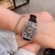 ✔️✔️法兰克穆勒 FranckMuller 36mm*45mm酒桶型表壳和夸张的弧度设计满足了小女生对FM的热爱✔️✔️