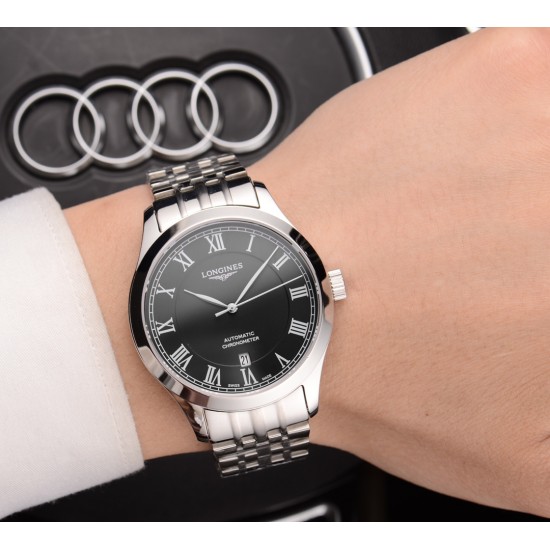 浪琴 Longines 精品男士腕表 经典大三针设计 尊贵大气 绅士风范 卓越品质 热卖全城 采用瑞士全自动机械机芯 顶级316精钢表壳表带 进口蓝宝石超强镜面 尺寸40*11 浪琴 Longines 精品男士腕表 经典大三针设计 尊贵大气 绅士风范 卓越品质 热卖全城 采用瑞士全自动机械机芯 顶级316精钢表壳表带 进口蓝宝石超强镜面 尺寸40*11