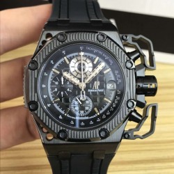 品牌：爱彼（K8出品）系列：爱彼幸存者款式：男士石英腕表机芯型号：六针计时石英机芯表径：44mm材质：316鑫精钢 表镜材质：矿物质耐磨玻璃