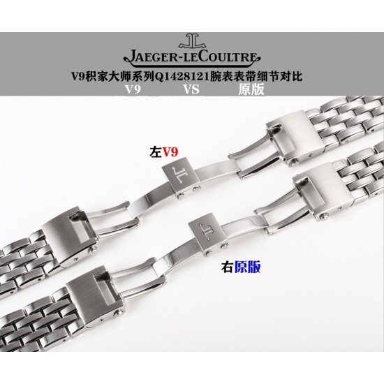 V9 积家 JL 大师系列1428121 J28 钢带经过长达3年时间精心研发,13套大大小小零散模具,39道工序的磨合,每一个菱角.细角凹凸明显可见,对表图明显无差异!39毫米 的直径设计(尺寸专柜一样,非42不对版),表盘布置10点钟的动能显示窗, 2点钟的日历显示盘,6点钟位置的第二时区显示盘,还有最下面的世界时显示窗,搭配的完美无瑕,堪称经典之作。搭载积家自动的CaL.939自动上链机芯。欢迎品鉴! V9 积家 JL 大师系列1428121 J28 钢带经过长达3年时间精心研发,13套大大小小零散模具,39道工序的磨合,每一个菱角.细角凹凸明显可见,对表图明显无差异!39毫米 的直径设计(尺寸专柜一样,非42不对版),表盘布置10点钟的动能显示窗, 2点钟的日历显示盘,6点钟位置的第二时区显示盘,还有最下面的世界时显示窗,搭配的完美无瑕,堪称经典之作。搭载积家自动的CaL.939自动上链机芯。欢迎品鉴!