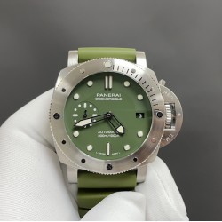 今日推荐沛纳海Pam1055 白壳绿面 42mm 自动上链机械机芯 顶级品质 出货实拍✈️