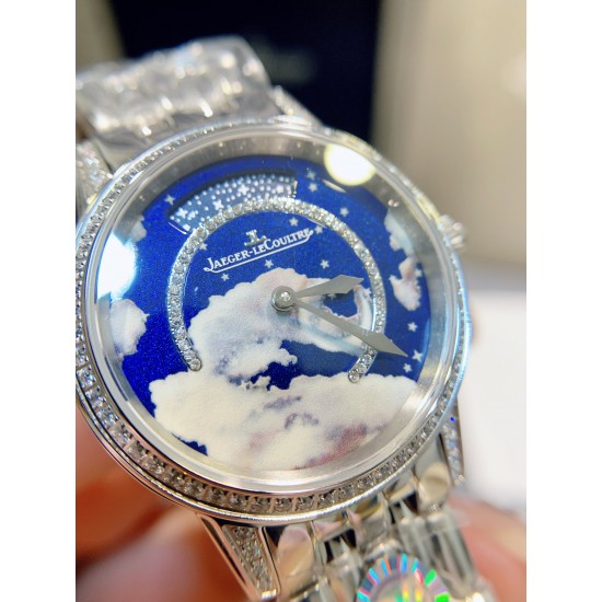 独家实拍,认准品质与细节女人的三大梦想之一,积家约会系列流星腕表 以珍稀工艺呈现变幻莫测的绚烂流星,蓝宝石玻璃,原装折叠扣!尺寸:33mm,厚10mm! 独家实拍,认准品质与细节女人的三大梦想之一,积家约会系列流星腕表 以珍稀工艺呈现变幻莫测的绚烂流星,蓝宝石玻璃,原装折叠扣!尺寸:33mm,厚10mm!