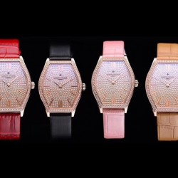 实拍 江诗丹顿-Vacheron Constantin 作为世界上历史悠久的钟表制造商从未停止生产，秉承悉力以赴，精益求精的品牌座右铭，其中有一款-Malte系列25530/000R-9742，经典酒桶型婉表，防磨水晶镜面，内部经反光处理，配置瑞士原装石英机芯，尺寸28.40*38.67毫米，厚度7.28毫米。表壳电镀18K白金/玫瑰金，表带有布绢带，牛皮带两种选择，针扣配带.市面最高版本，你值得拥有！