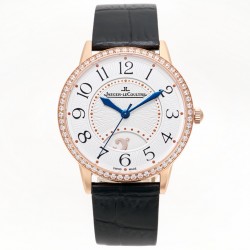 TW出品：积家约会系列自动机械图为男表 【尺寸】尺寸40mm 厚度10mm【机芯】搭载进口9015机改原装cal.898A自动上链机芯（不是加夹板）【表带】搭配进口意大利牛皮表带 【显示指针】顶级烧钢兰指针 具昼夜显示功能