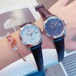 欧米加OMEGA 女士腕表   进口石英机芯  316L精钢表壳  直径34mm厚8m