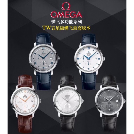TW 欧米茄 OMEGA 动能蝶飞搭载2824改装与正品Cal.2627一致的六位真动能、9位小秒机芯.直径39.5mm。表壳与表扣为316L精钢打磨.意大利进口牛皮! TW 欧米茄 OMEGA 动能蝶飞搭载2824改装与正品Cal.2627一致的六位真动能、9位小秒机芯.直径39.5mm。表壳与表扣为316L精钢打磨.意大利进口牛皮!