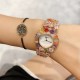 Chopard 萧邦 新款彩钻腕表：精致奢华；整表采用镶嵌技术；珍珠母贝、创意珠宝系列女士腕表镶嵌明亮式切割钻石、圆形切割钻石和蛋形彩锆石、这不仅是一款非凡的腕表，更堪称一件珠宝工艺杰作，完美结合创意、彩色宝石和打破常规的切割，彰显着品牌的魅力．壳直径33mm、