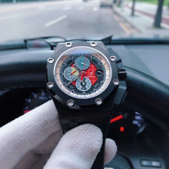 SJ出品 AP 爱彼 Audemars Piguet 皇家橡树 Y18 离岸型系列 搭配3126多功能全自动机械机芯 反炫光处理蓝宝石水晶玻璃 316精钢敖表壳 进口橡胶表带原装针扣!尺寸:44MM13MM 【大优惠:随机附送迷彩原配胶带一条哦!二维码可扫描进去官方网站可查型号。】 三杰精致推荐男士机械腕表 SJ为你精心打造超真实实物图拍摄 SJ出品 AP 爱彼 Audemars Piguet 皇家橡树 Y18 离岸型系列 搭配3126多功能全自动机械机芯 反炫光处理蓝宝石水晶玻璃 316精钢敖表壳 进口橡胶表带原装针扣!尺寸:44MM13MM 【大优惠:随机附送迷彩原配胶带一条哦!二维码可扫描进去官方网站可查型号。】 三杰精致推荐男士机械腕表 SJ为你精心打造超真实实物图拍摄