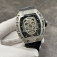 Richard Mille 理查德米勒系列,亲民版!一比一复刻 !全镂空骷髅头 腕表 简约无钻款 酒桶型镂空表盘 橡胶黑色表带 加了碳素!防水效果杠杠的!出货实拍 Richard Mille 理查德米勒系列,亲民版!一比一复刻 !全镂空骷髅头 腕表 简约无钻款 酒桶型镂空表盘 橡胶黑色表带 加了碳素!防水效果杠杠的!出货实拍