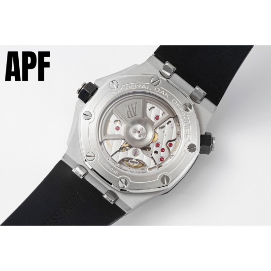 新配色到货 APF厂新款亮相专注 AP 爱彼 潜水表15720腕表 【购入原装拆机复刻】所有细节都同步原装 秒杀市面上同系列 1.搭载4308机芯同步原装7点位置摆轮,2.原装陶瓷旋入式表冠,10点位置表冠内部齿轮同步原装齿轮数量121个,完成原装调节手感一致效果。3.表带原装氟橡胶可替换式橡胶。4.表扣可替换原装可开口快拆。5.日历颜色同步原装配对字面颜色。6.全表字面内圈夜光采用瑞士C3夜光粉,在紫光灯下可以匹对原装发光效果达到乱真工艺。7.表盘工艺原装一样双层夹层日历窗口搭配蓝宝石微型放大镜。 新配色到货 APF厂新款亮相专注 AP 爱彼 潜水表15720腕表 【购入原装拆机复刻】所有细节都同步原装 秒杀市面上同系列 1.搭载4308机芯同步原装7点位置摆轮,2.原装陶瓷旋入式表冠,10点位置表冠内部齿轮同步原装齿轮数量121个,完成原装调节手感一致效果。3.表带原装氟橡胶可替换式橡胶。4.表扣可替换原装可开口快拆。5.日历颜色同步原装配对字面颜色。6.全表字面内圈夜光采用瑞士C3夜光粉,在紫光灯下可以匹对原装发光效果达到乱真工艺。7.表盘工艺原装一样双层夹层日历窗口搭配蓝宝石微型放大镜。